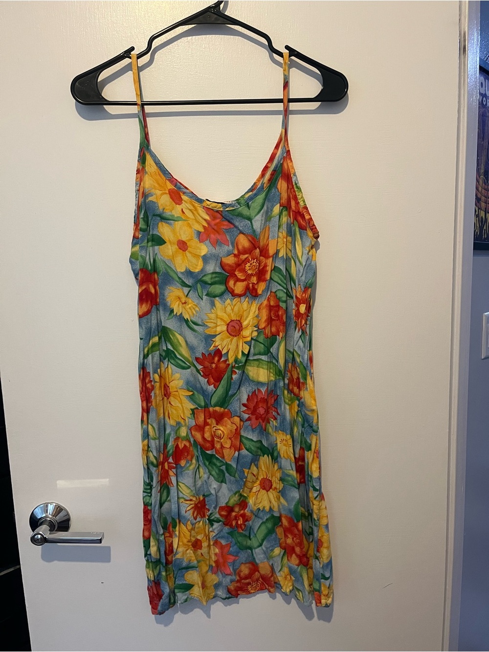 Floral Slip Dress in Yellow & Orange